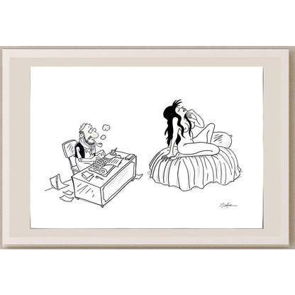 Ali Bulca 50x35cm Orijinal Karikatür BOD03548