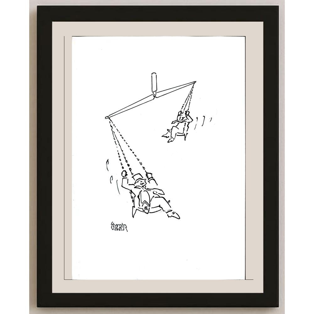 Pamir Yaver 29x21cm Orijinal Karikatür BOD03559