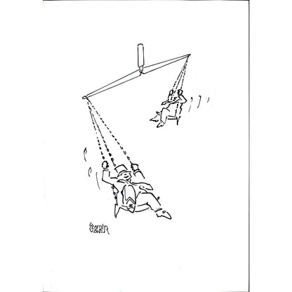 Pamir Yaver 29x21cm Orijinal Karikatür BOD03559
