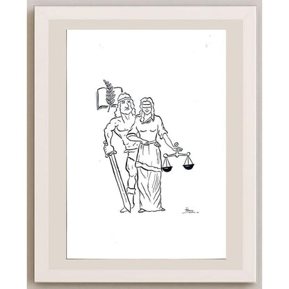 İzel Rozental 29x21cm Orijinal Karikatür BOD03560