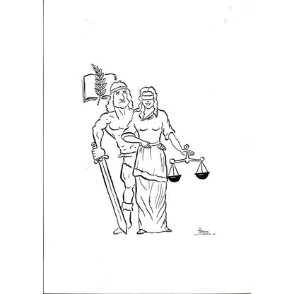 İzel Rozental 29x21cm Orijinal Karikatür BOD03560