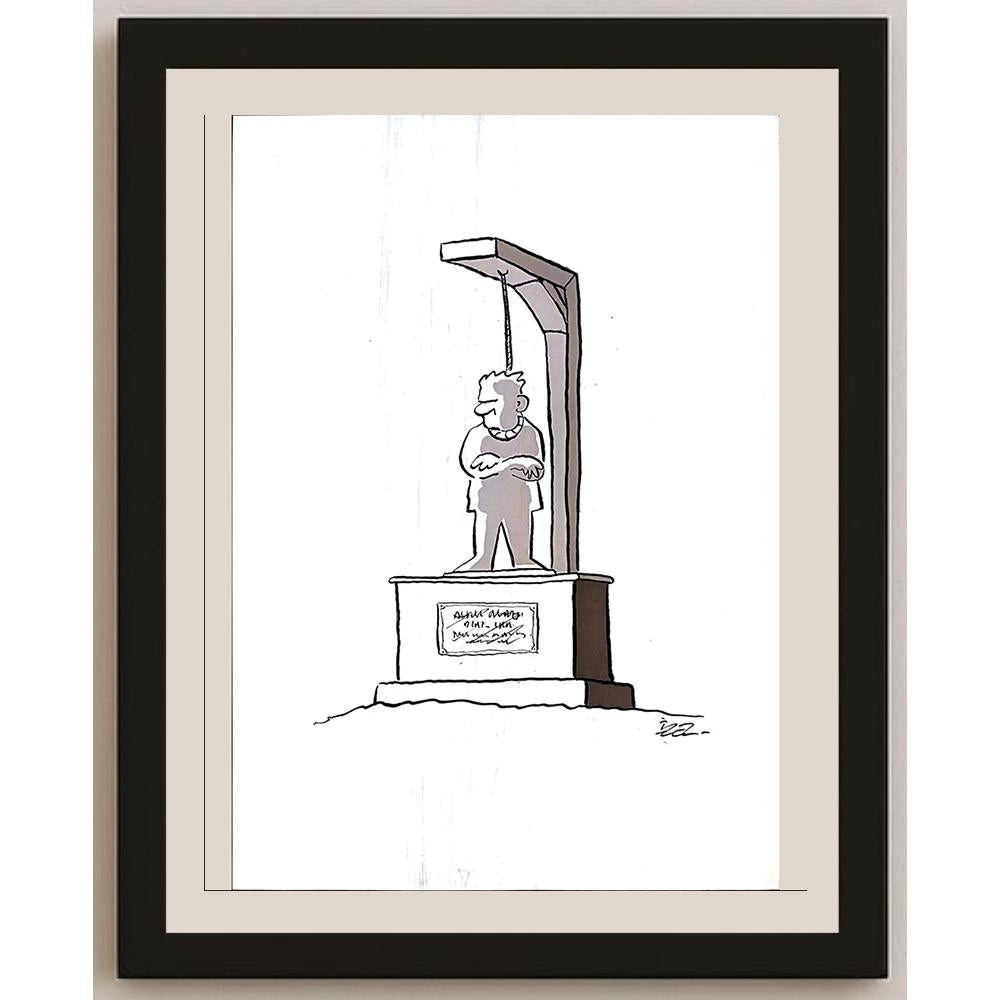 İzel Rozental 29x21cm Orijinal Karikatür BOD03561