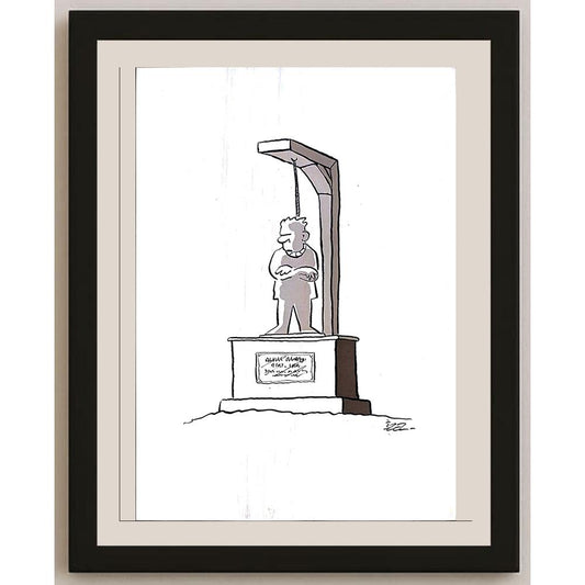 İzel Rozental 29x21cm Orijinal Karikatür BOD03561
