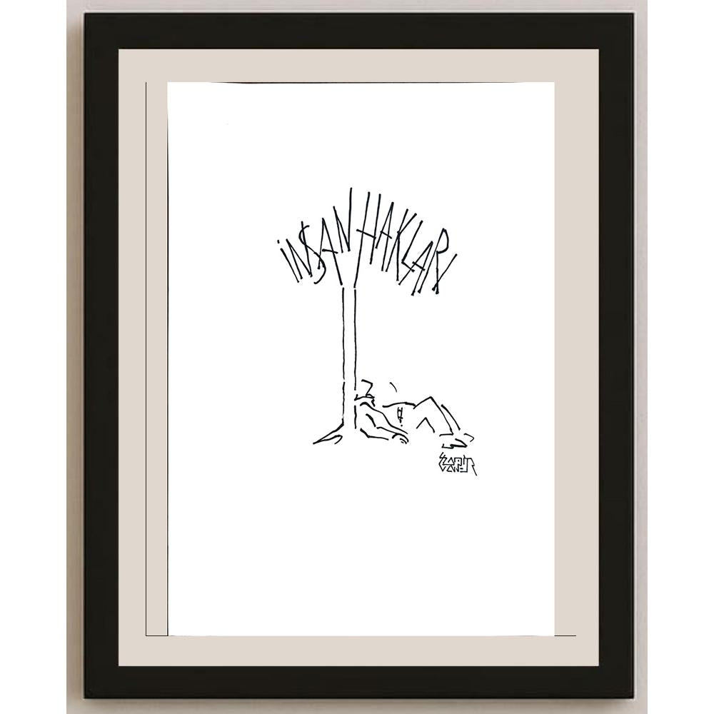 Pamir Yaver 29x21cm Orijinal Karikatür BOD03562