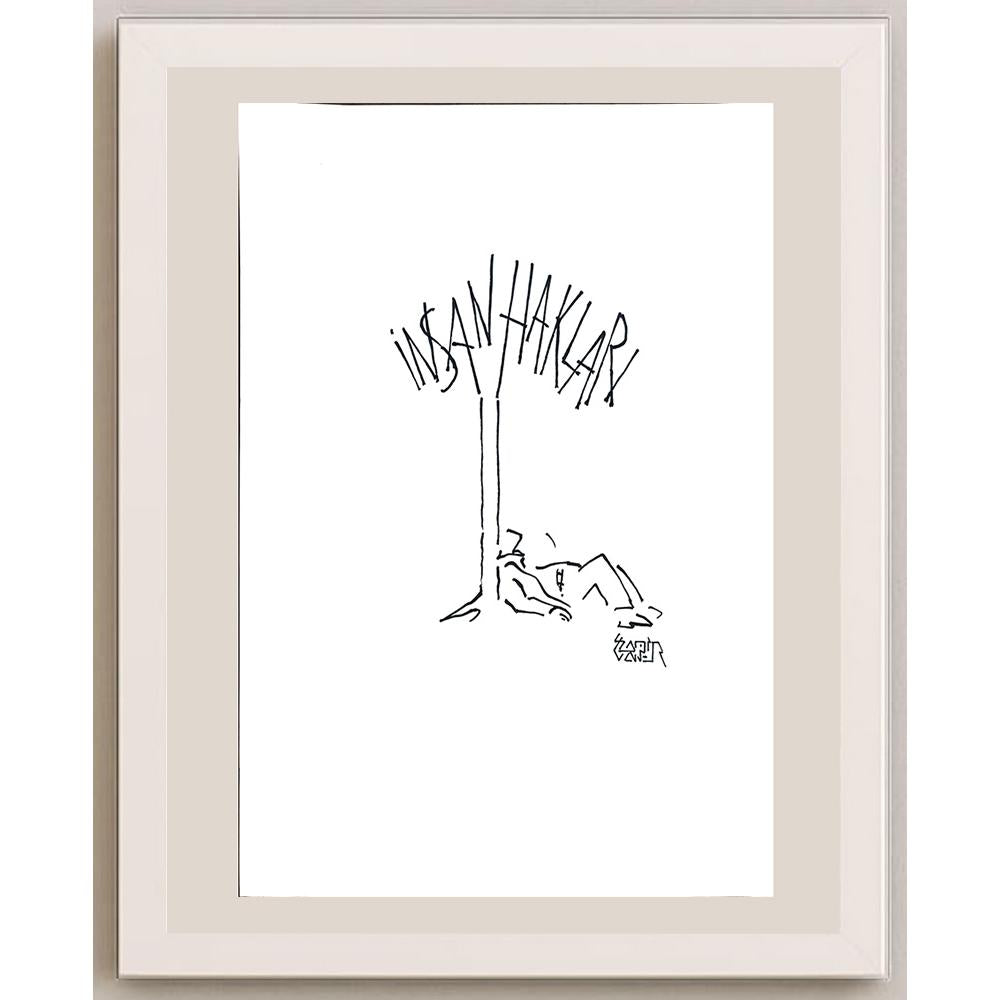 Pamir Yaver 29x21cm Orijinal Karikatür BOD03562