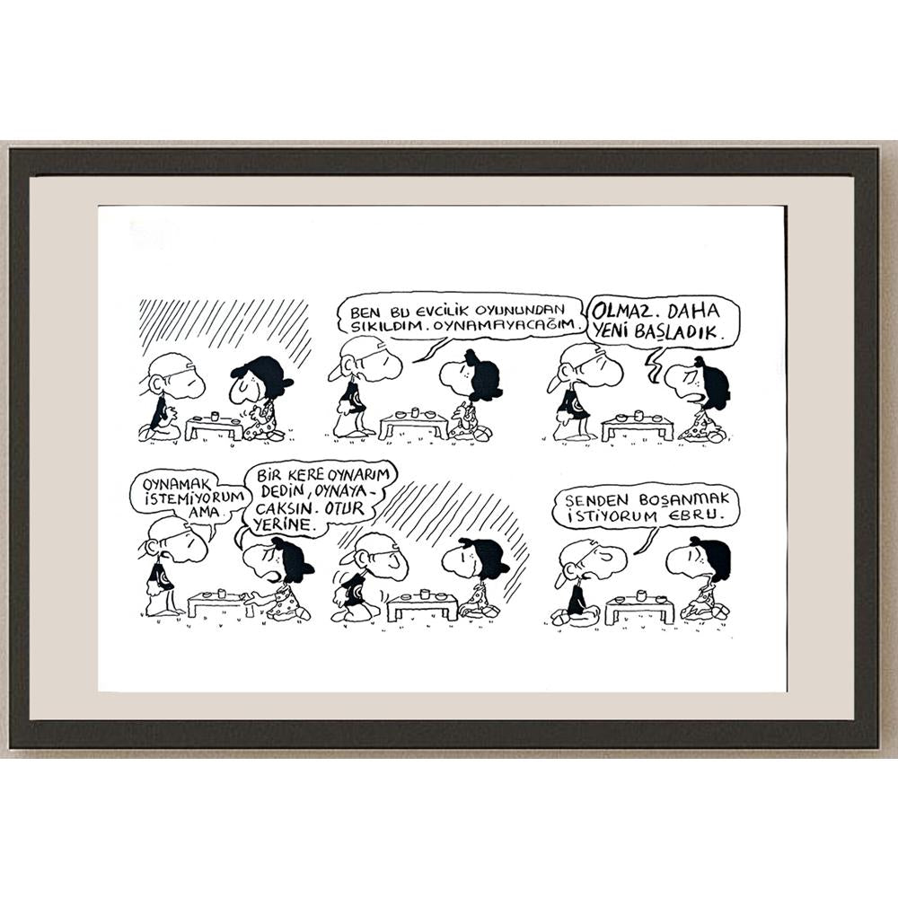 Piyale Madra 29x21cm Orijinal Karikatür BOD03563
