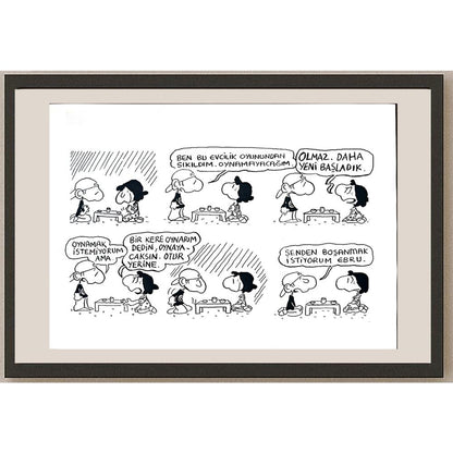 Piyale Madra 29x21cm Orijinal Karikatür BOD03563