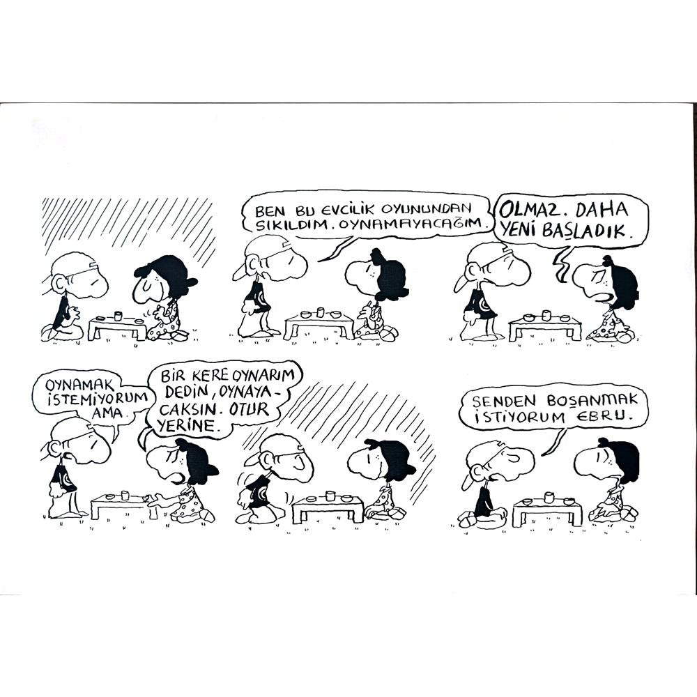 Piyale Madra 29x21cm Orijinal Karikatür BOD03563