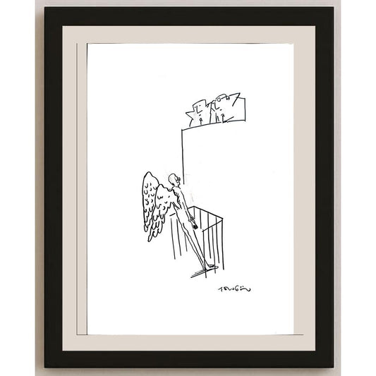 Muhammet Şengöz 35x25cm Orijinal Karikatür BOD03564