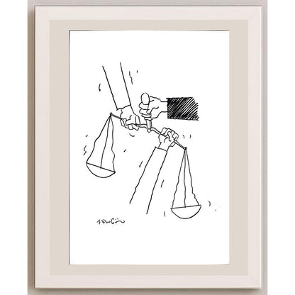 Muhammet Şengöz 35x25cm Orijinal Karikatür BOD03566