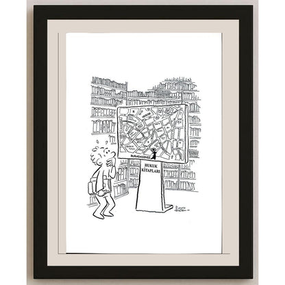 İzel Rozental 29x21cm Orijinal Karikatür BOD03568