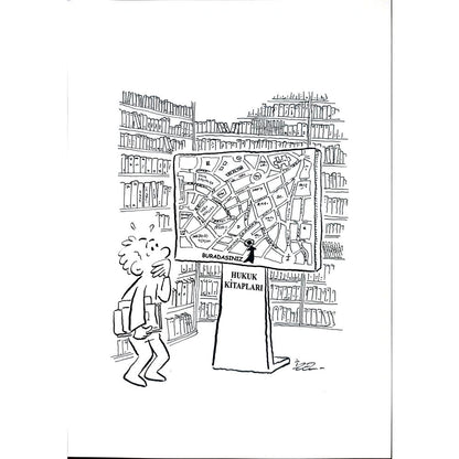 İzel Rozental 29x21cm Orijinal Karikatür BOD03568