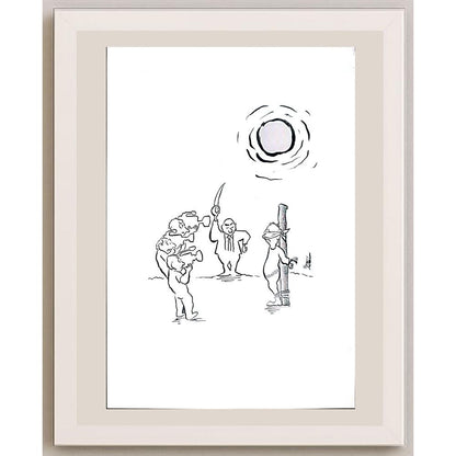 Unknown 29x21cm Orijinal Karikatür BOD03570