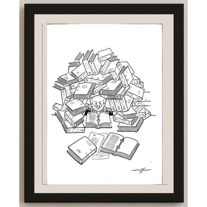 Atila Özer 43x30cm Orijinal Karikatür BOD03571