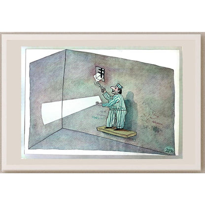 Medi Belortaja 29x21cm Orijinal Karikatür BOD03572