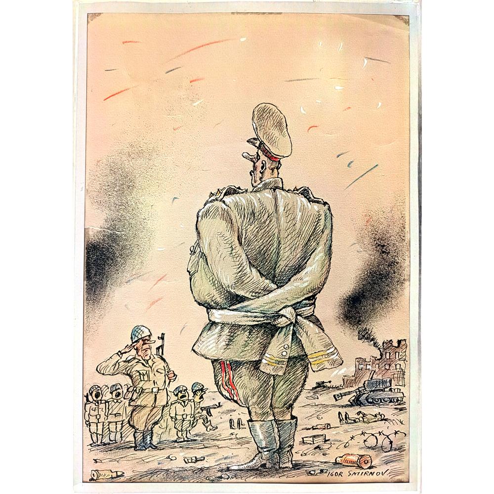 Igor Smirnov 29x21cm Orijinal Karikatür BOD03573