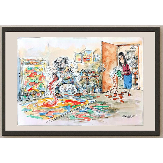 Martin Honeyset 29x21cm Orijinal Karikatür BOD03575