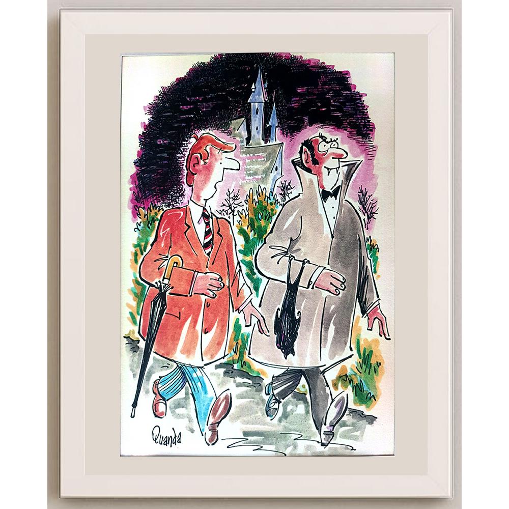 Frank Holmes 29x21cm Orijinal Karikatür BOD03576
