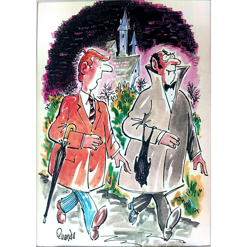 Frank Holmes 29x21cm Orijinal Karikatür BOD03576