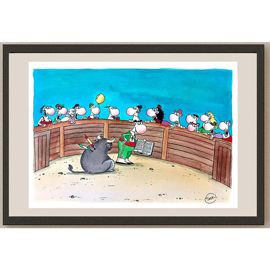 Jose Becerio 29x21cm Orijinal Karikatür BOD03578