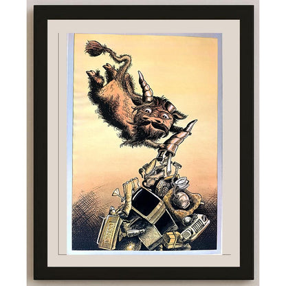 Vladimir Kazanevsky 43x30cm Orijinal Karikatür BOD03582