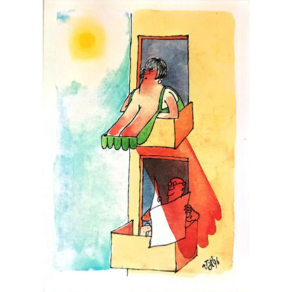 Tony Tasco 29x21cm Orijinal Karikatür BOD03583