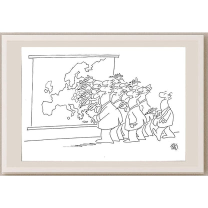 Bas Mitropoulos 29x21cm Orijinal Karikatür BOD03585