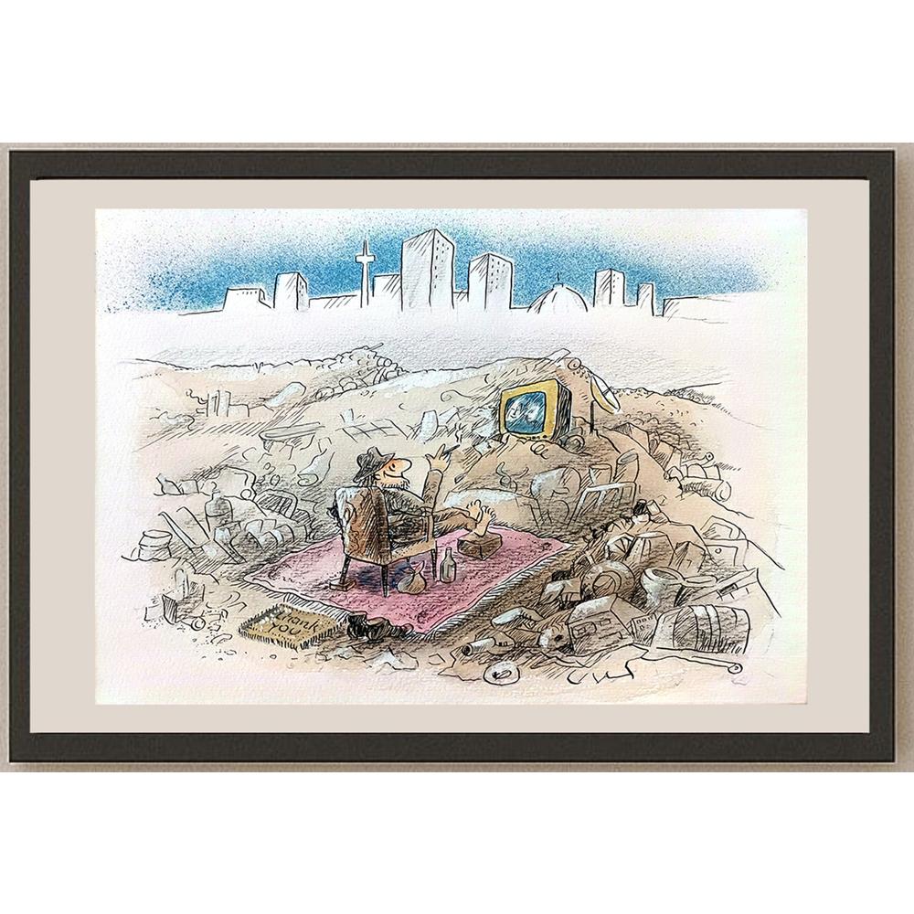 Wolfgang Schlegel 29x21cm Orijinal Karikatür BOD03586