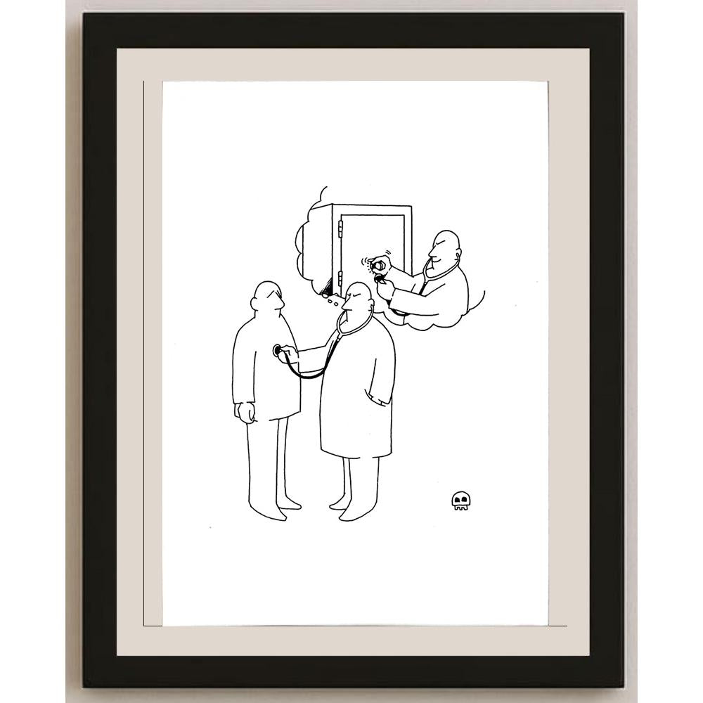Emiel De Bolle 29x21cm Orijinal Karikatür BOD03587