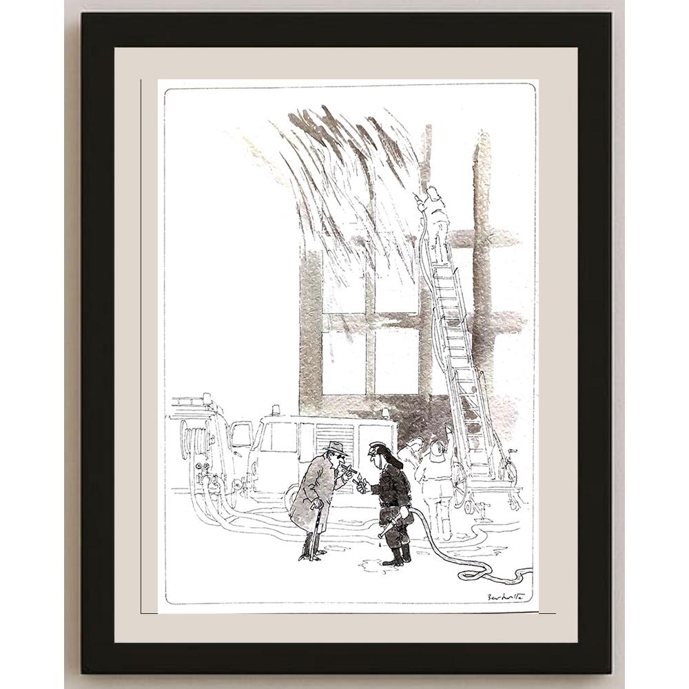 Bert Witte 29x21cm Orijinal Karikatür BOD03591