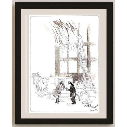 Bert Witte 29x21cm Orijinal Karikatür BOD03591