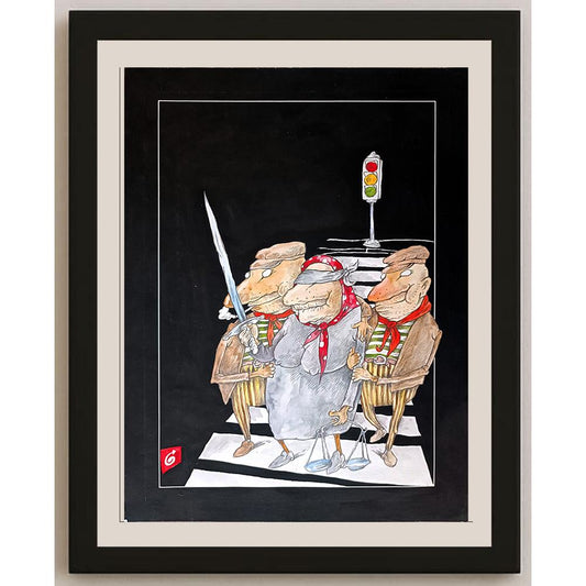 Ion Barbu 35x25cm Orijinal Karikatür BOD03593