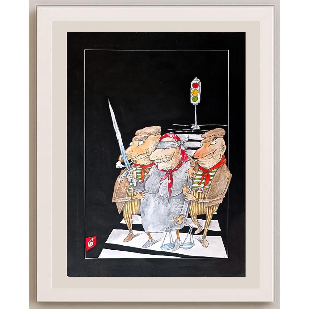 Ion Barbu 35x25cm Orijinal Karikatür BOD03593