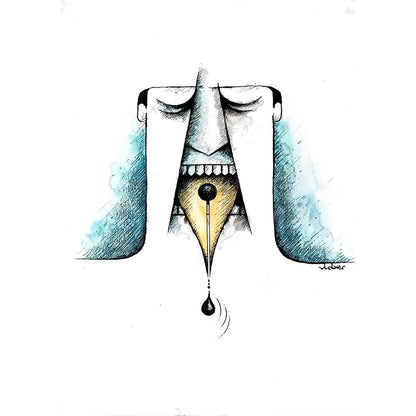 Vladimir Belossiovas 29x21cm Orijinal Karikatür BOD03594