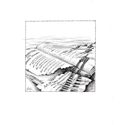 Assunta Toti Buratti 29x21cm Orijinal Karikatür BOD03595