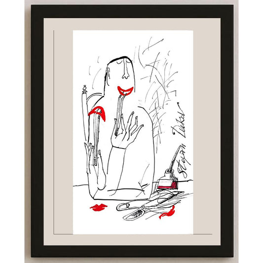 Stoyan Dukov 28x18cm Orijinal Karikatür BOD03598