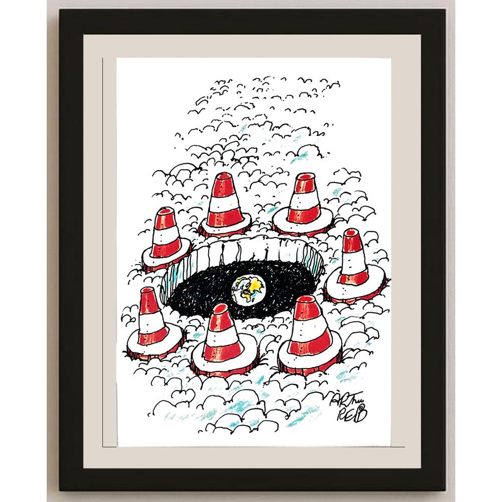 Arthur Reid 29x21cm Orijinal Karikatür BOD03599