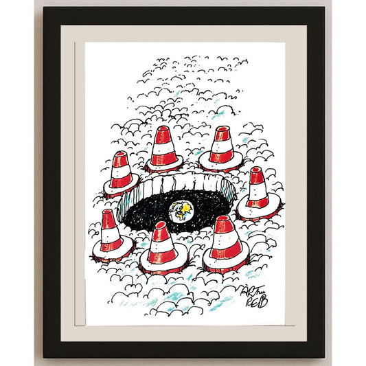 Arthur Reid 29x21cm Orijinal Karikatür BOD03599