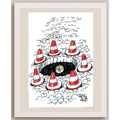 Arthur Reid 29x21cm Orijinal Karikatür BOD03599