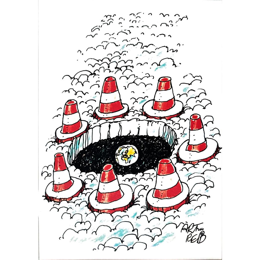 Arthur Reid 29x21cm Orijinal Karikatür BOD03599