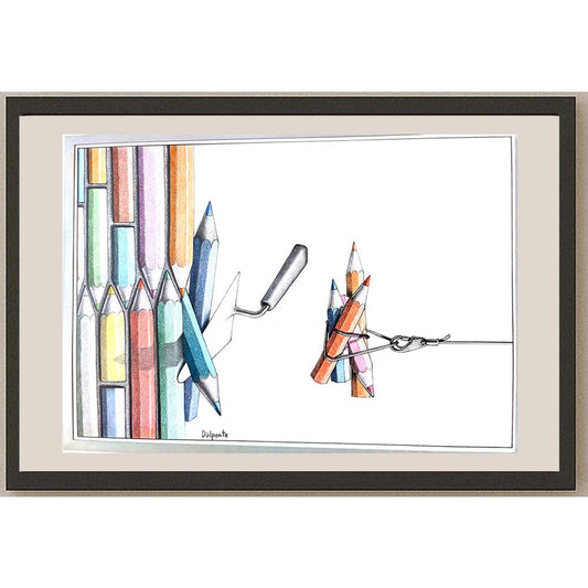 Paolo Dalpoute 29x21cm Orijinal Karikatür BOD03601
