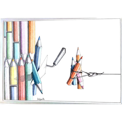 Paolo Dalpoute 29x21cm Orijinal Karikatür BOD03601