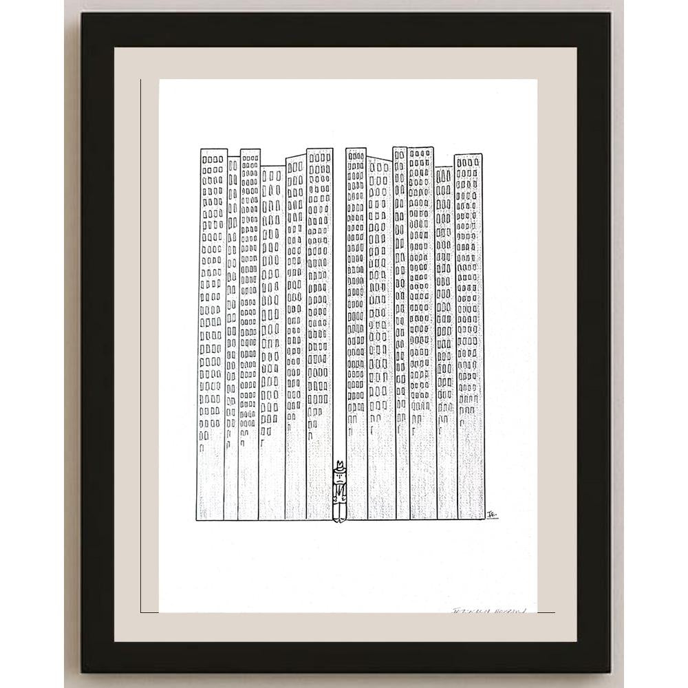 Ferruh Doğan 43x30cm Orijinal Karikatür BOD03602