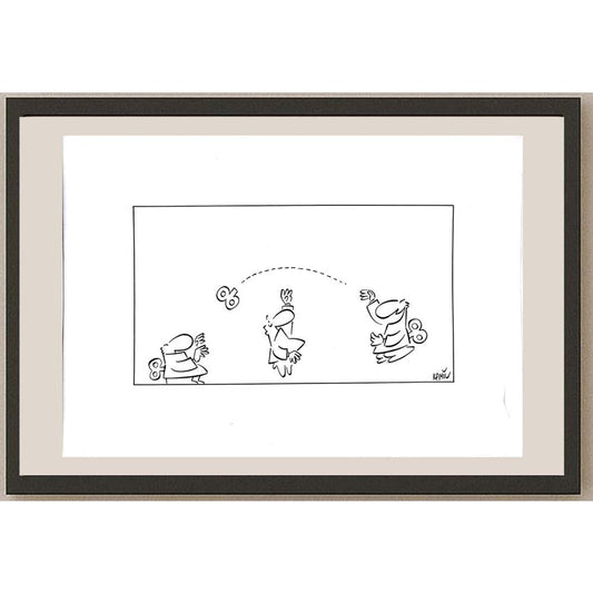 Kamil Masaracı 43x30cm Orijinal Karikatür BOD03603