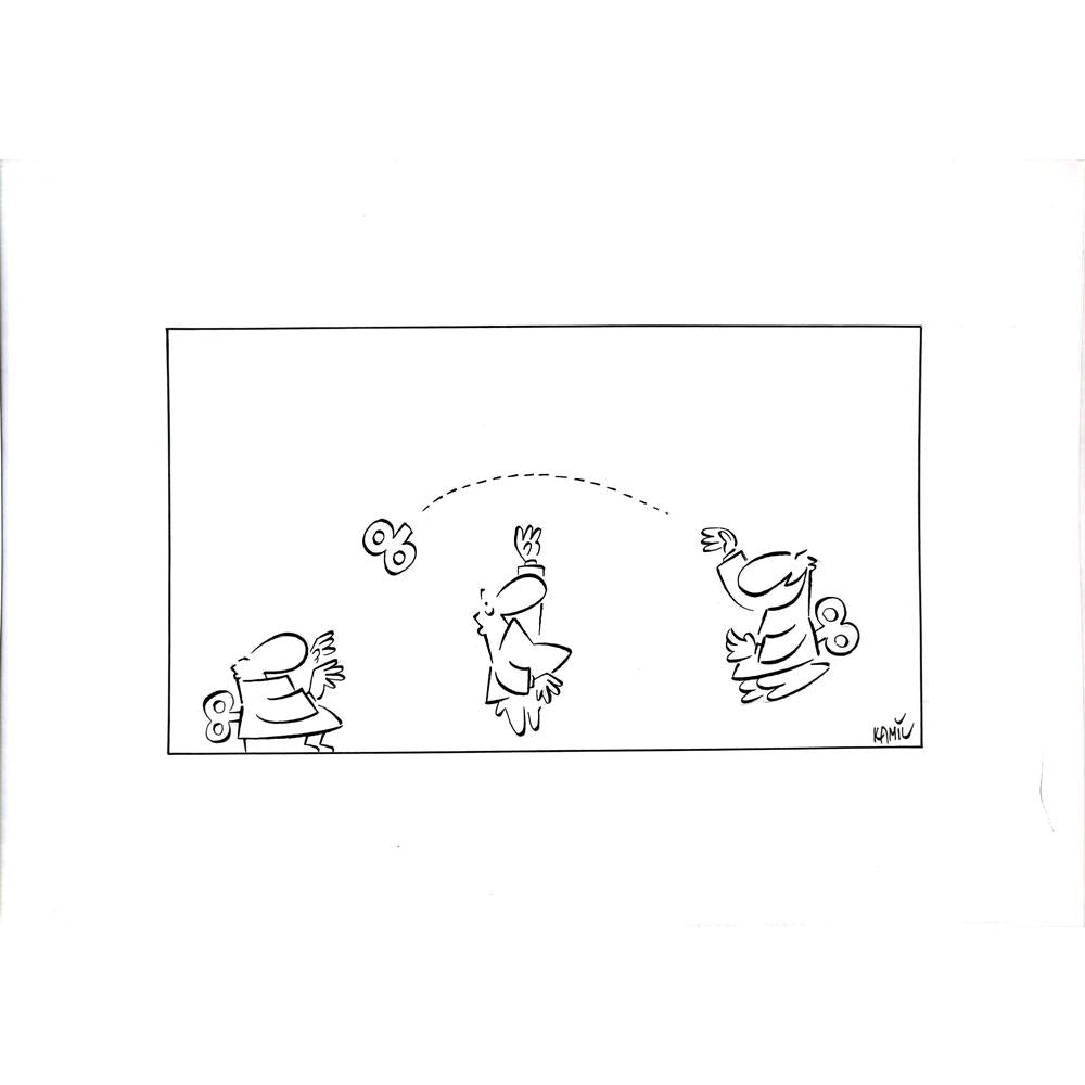 Kamil Masaracı 43x30cm Orijinal Karikatür BOD03603