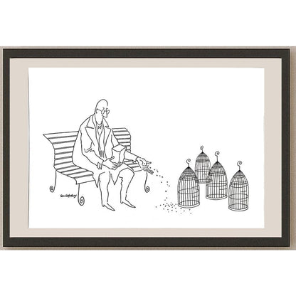 Semih Poroy 35x25cm Orijinal Karikatür BOD03604