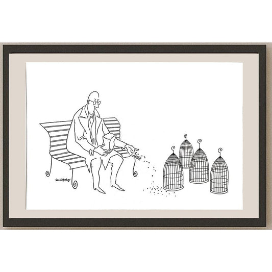 Semih Poroy 35x25cm Orijinal Karikatür BOD03604