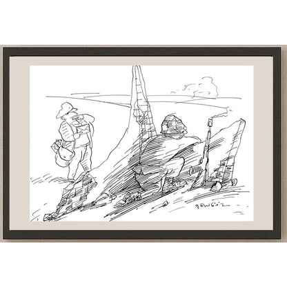 Muhammet Şengöz 35x25cm Orijinal Karikatür BOD03605