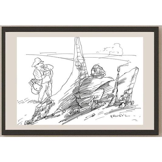 Muhammet Şengöz 35x25cm Orijinal Karikatür BOD03605