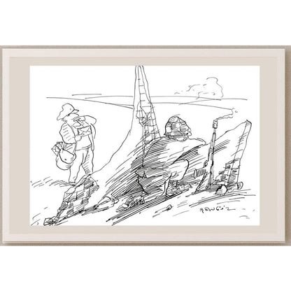 Muhammet Şengöz 35x25cm Orijinal Karikatür BOD03605